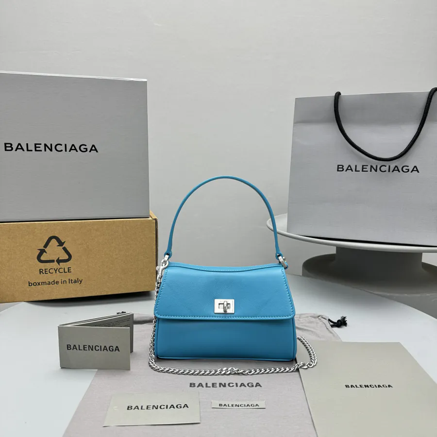 Balen Rodeo Nano Mini Bag with Grained Calfskin and Minimalist Design