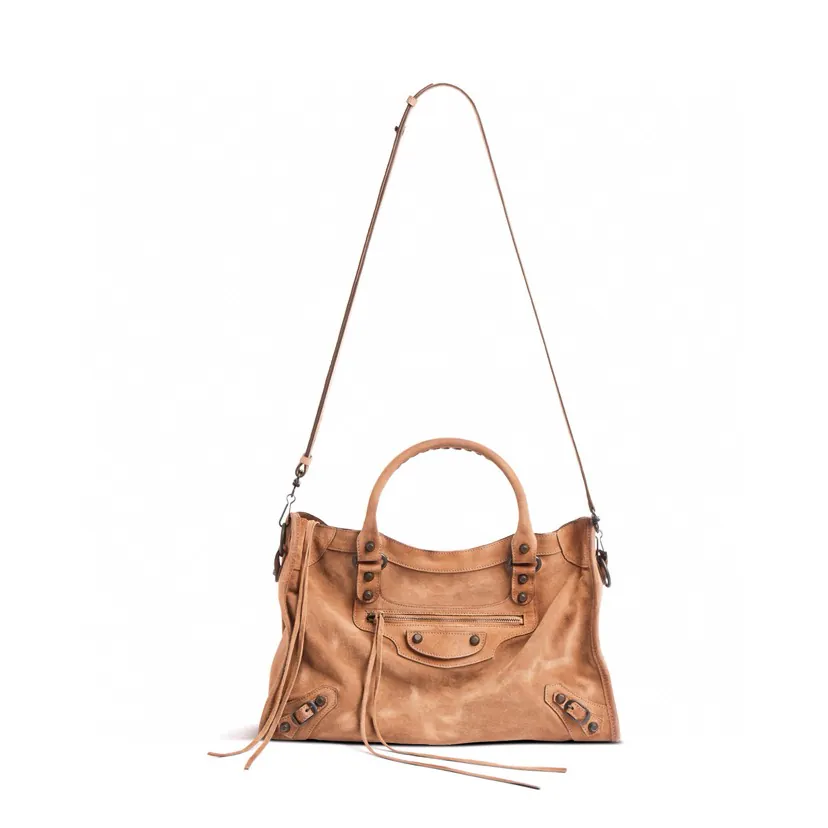 Le City Camel Velvet Grained Calfskin