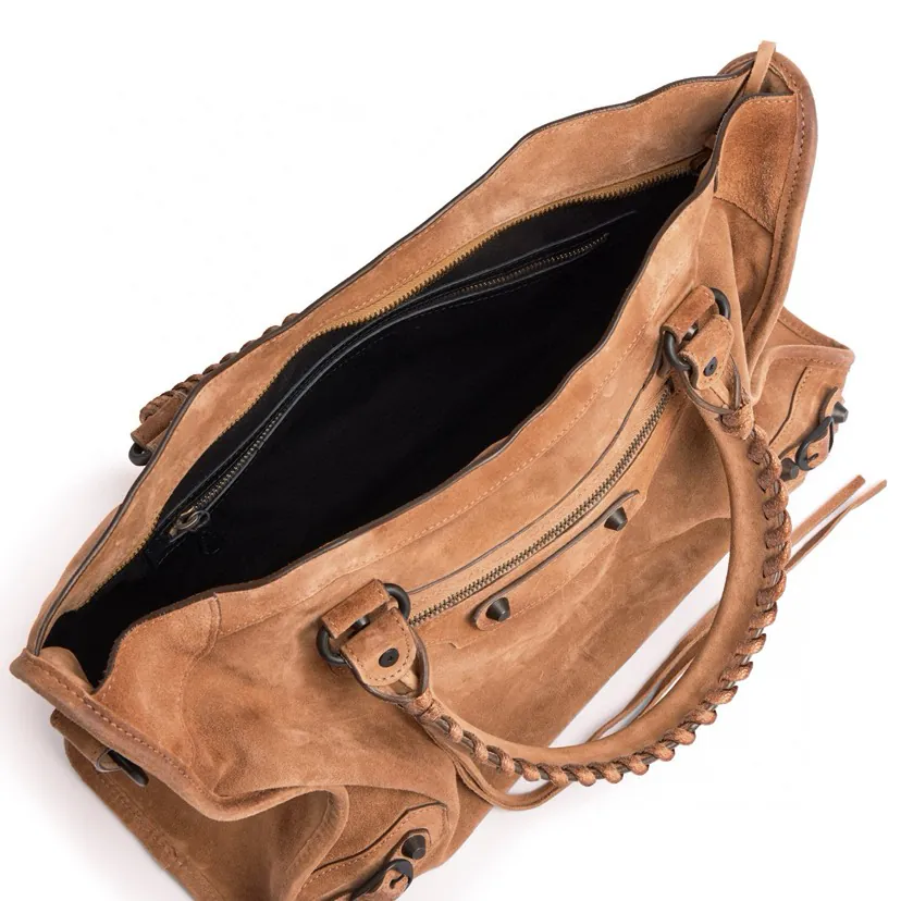 Le City Camel Velvet Grained Calfskin