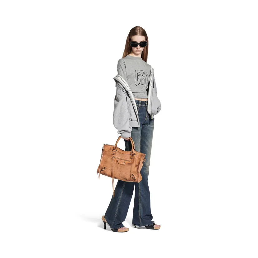 Le City Camel Velvet Grained Calfskin