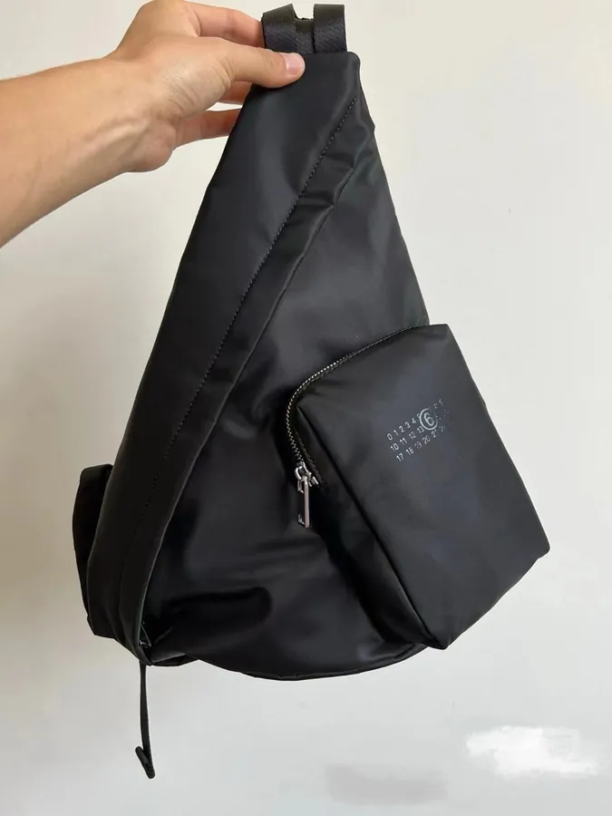 Maison Margiela MM6 SS24 Nylon Solid Triangle Tote