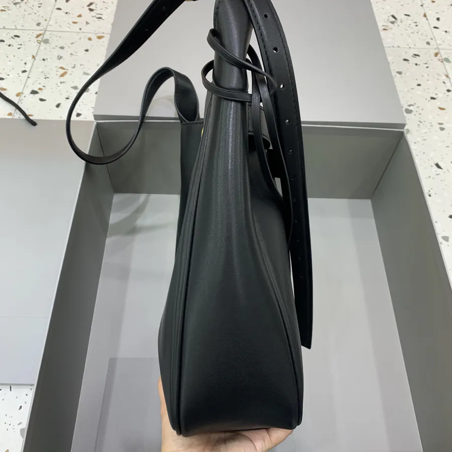 Baleenciag Air Hobo Small Black Gold Zip