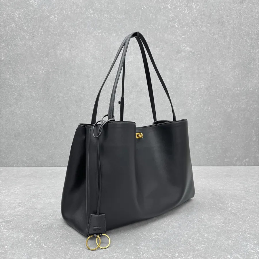 Baleenciag Rodeo Bucket Bag Small Black