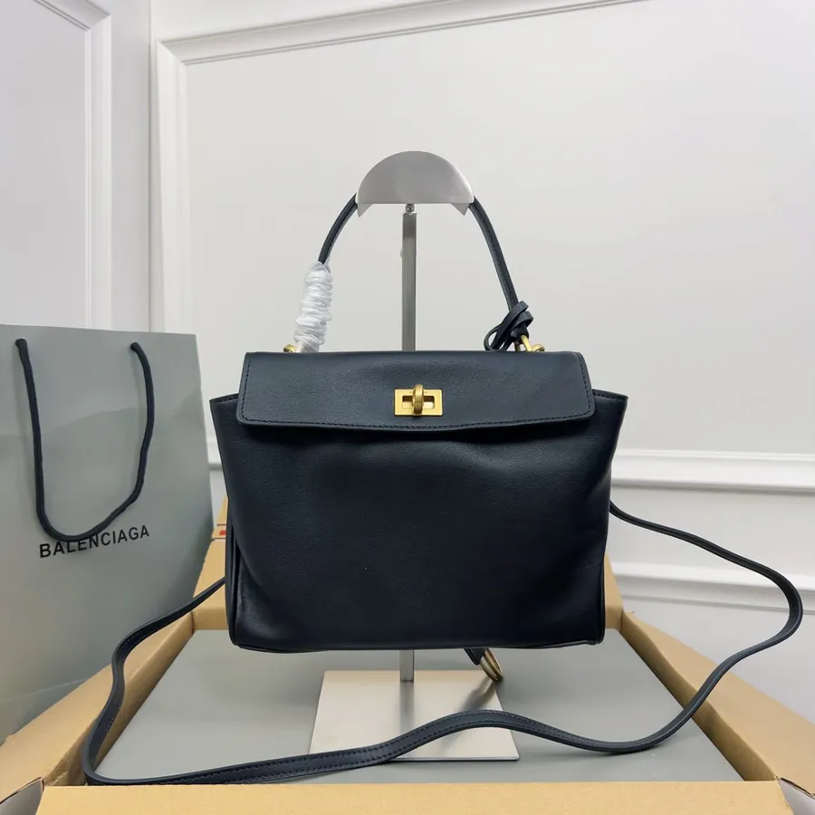 Top Mini (Black Gold Buckle) Bucket Bag