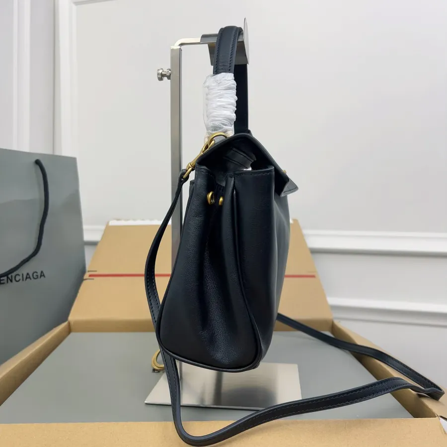 Top Mini (Black Gold Buckle) Bucket Bag