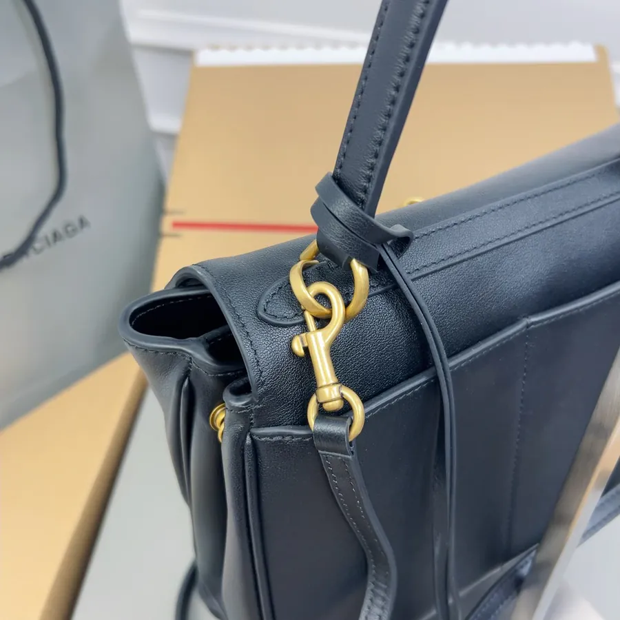 Top Mini (Black Gold Buckle) Bucket Bag