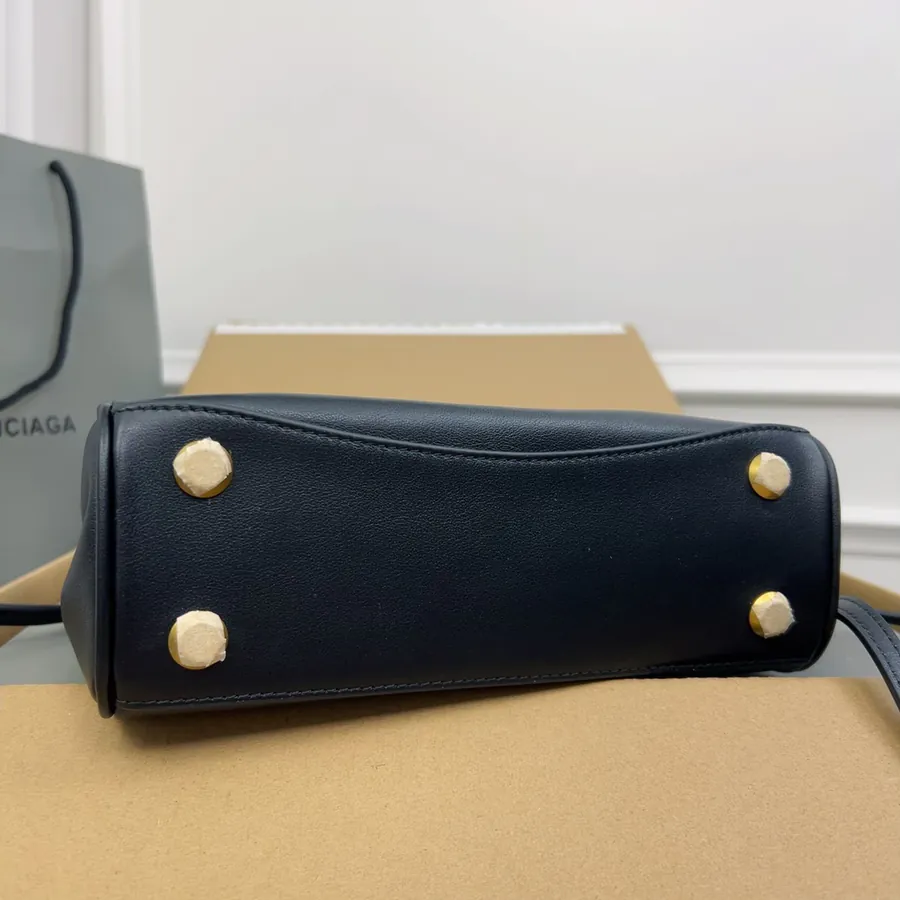 Top Mini (Black Gold Buckle) Bucket Bag