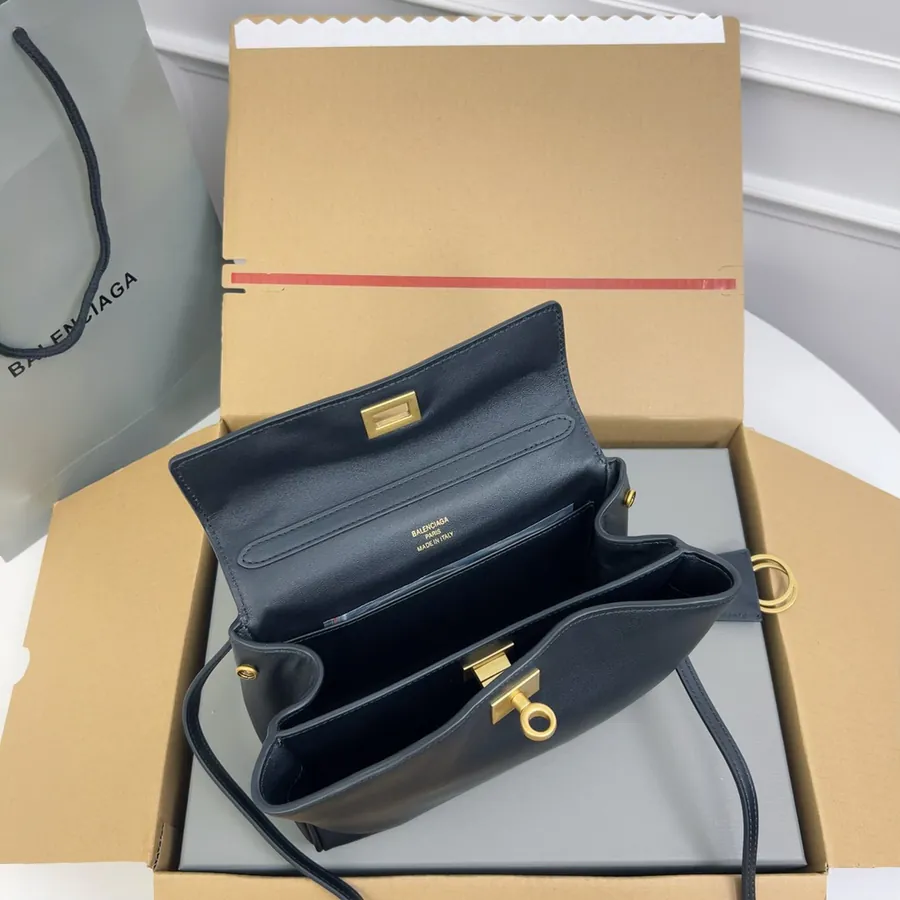 Top Mini (Black Gold Buckle) Bucket Bag