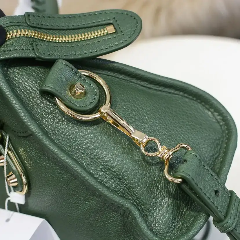 Balen•Classic Motorcycle Bag with Genuine Goat Leather Trim