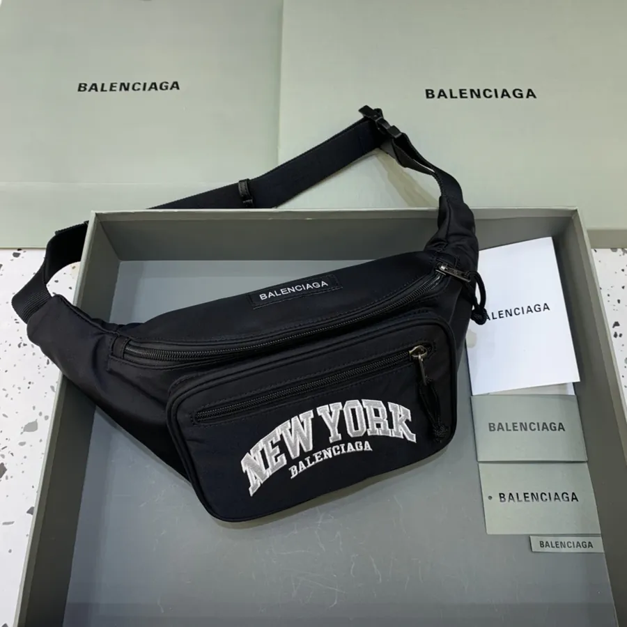 BALENCIAG Paris Bag Canvas Bucket Bag