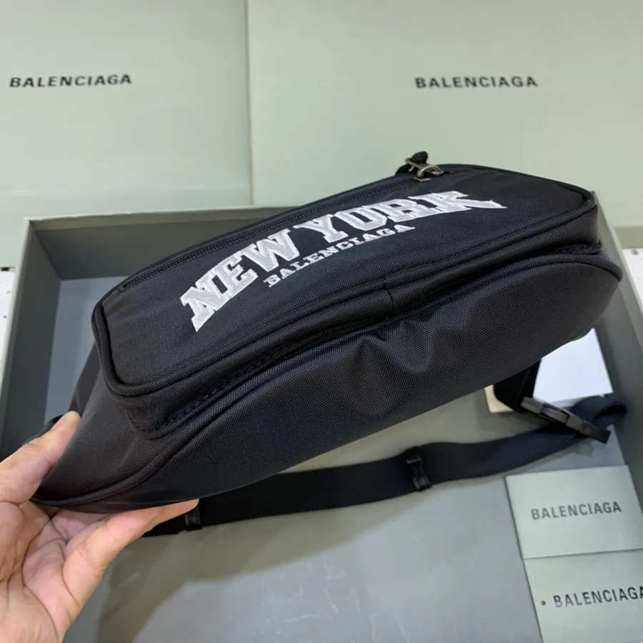 BALENCIAG Paris Bag Canvas Bucket Bag