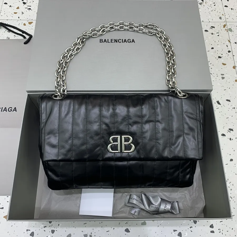 Baleenciag Monaco Quilted Bag