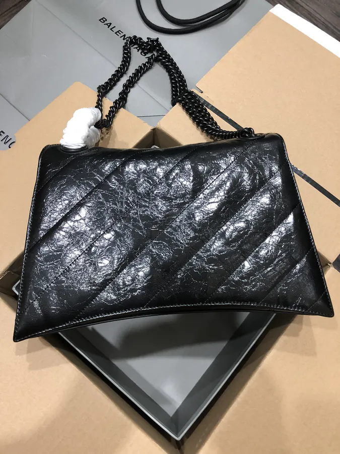 BaleNCIAG Crush Sand漏 Chain Bag