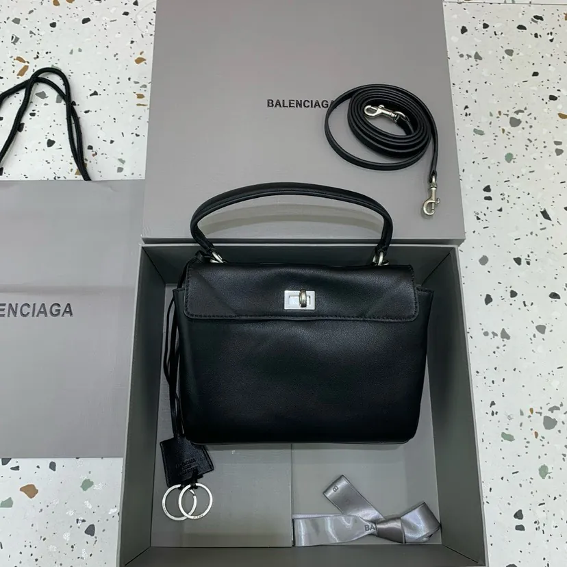 BaleNCIAG Rodeo Mini Black with Silver Buckle