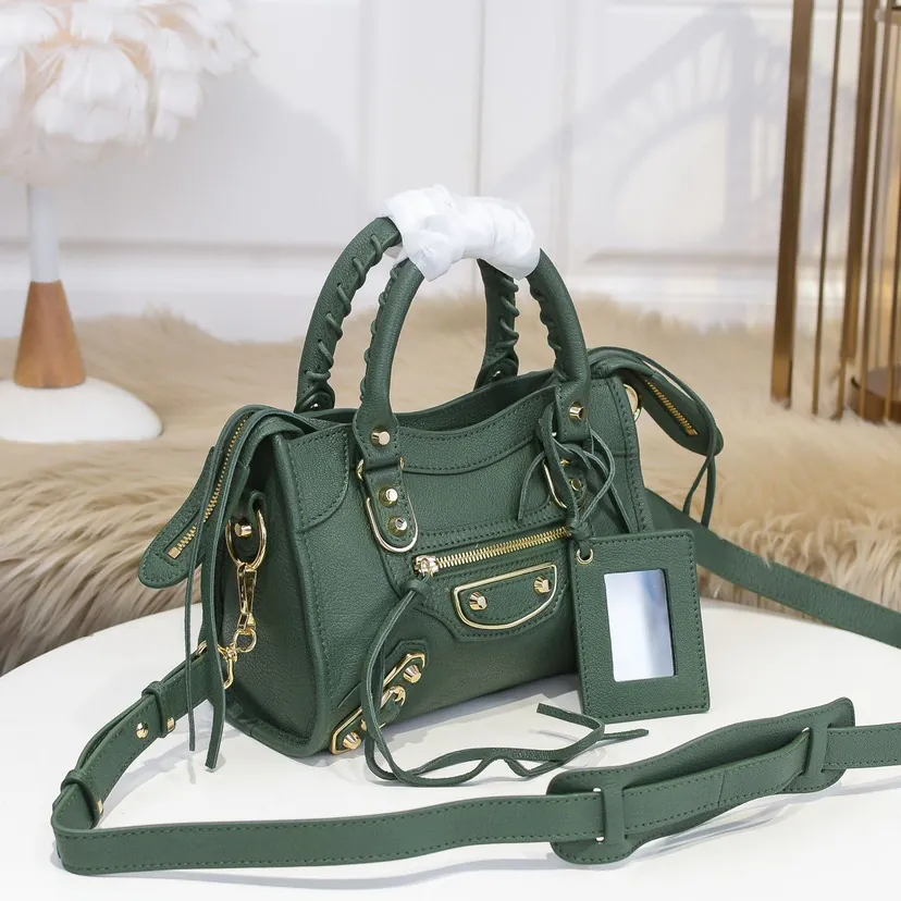 Balen•GA Motorcycle Bag with Genuine Goat Leather Trim Classic Design