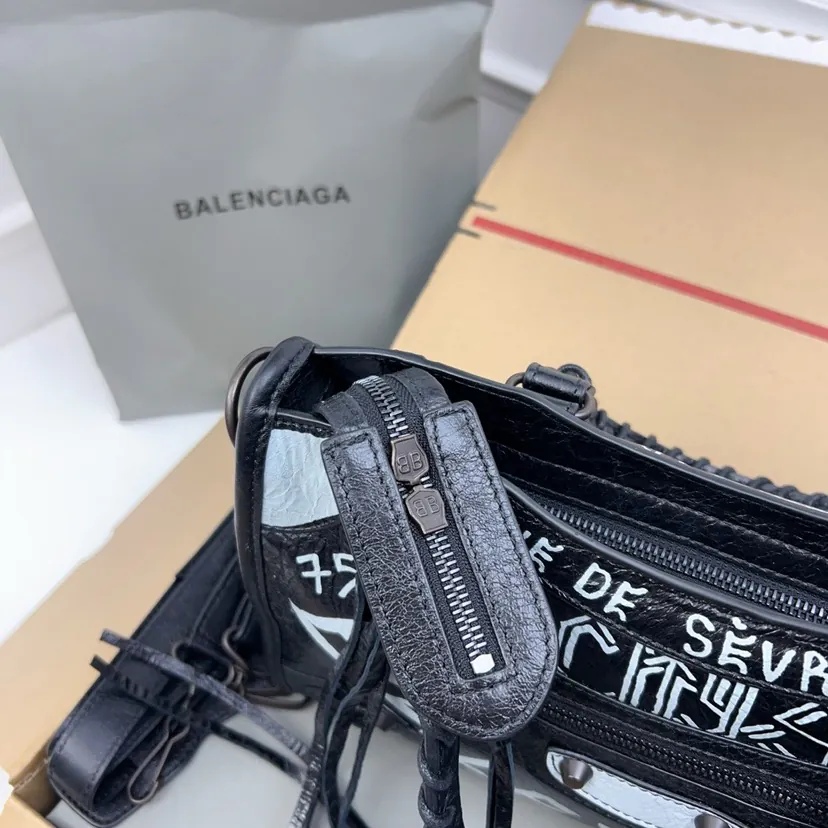 Mini City Bucket Bag Parisian Graffiti Design