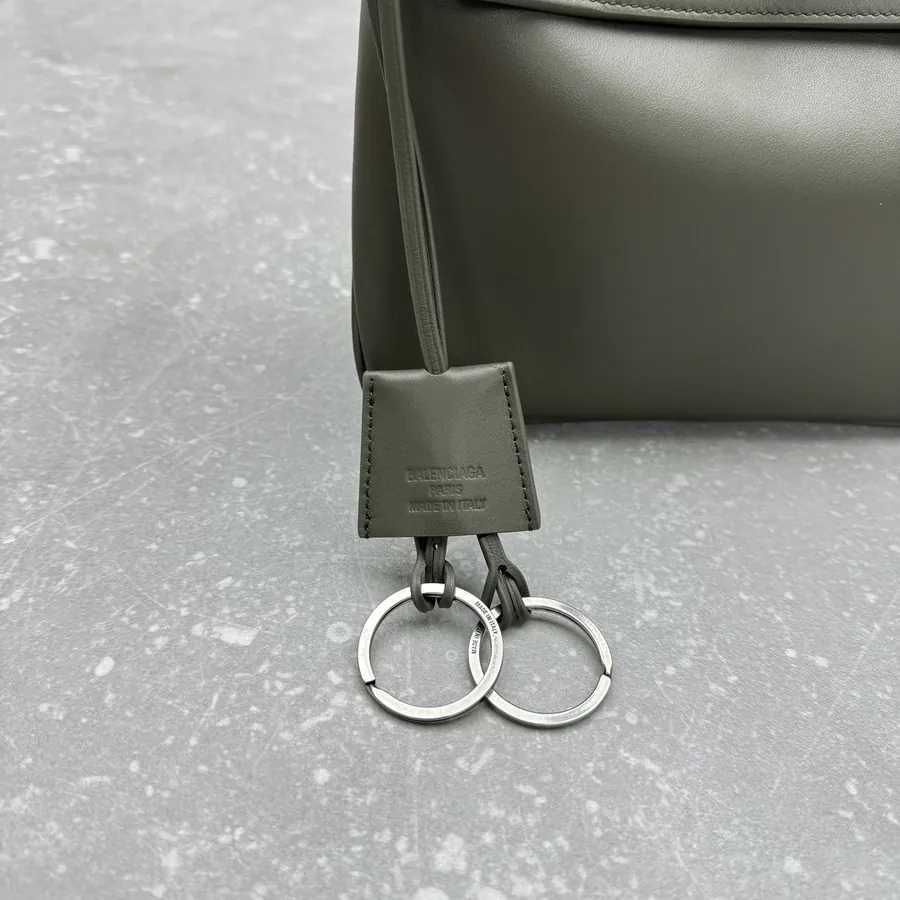 Baleenciag*Rodéo Mini Bucket Bag in Olive Green
