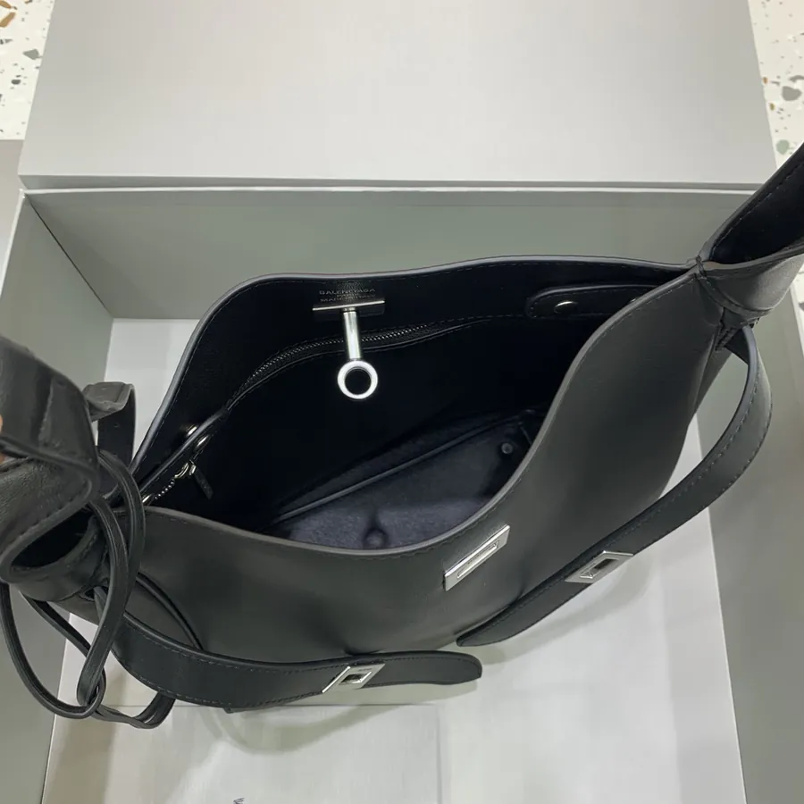 BaleNCIAG Air Hobo Small Black Silver Buckle
