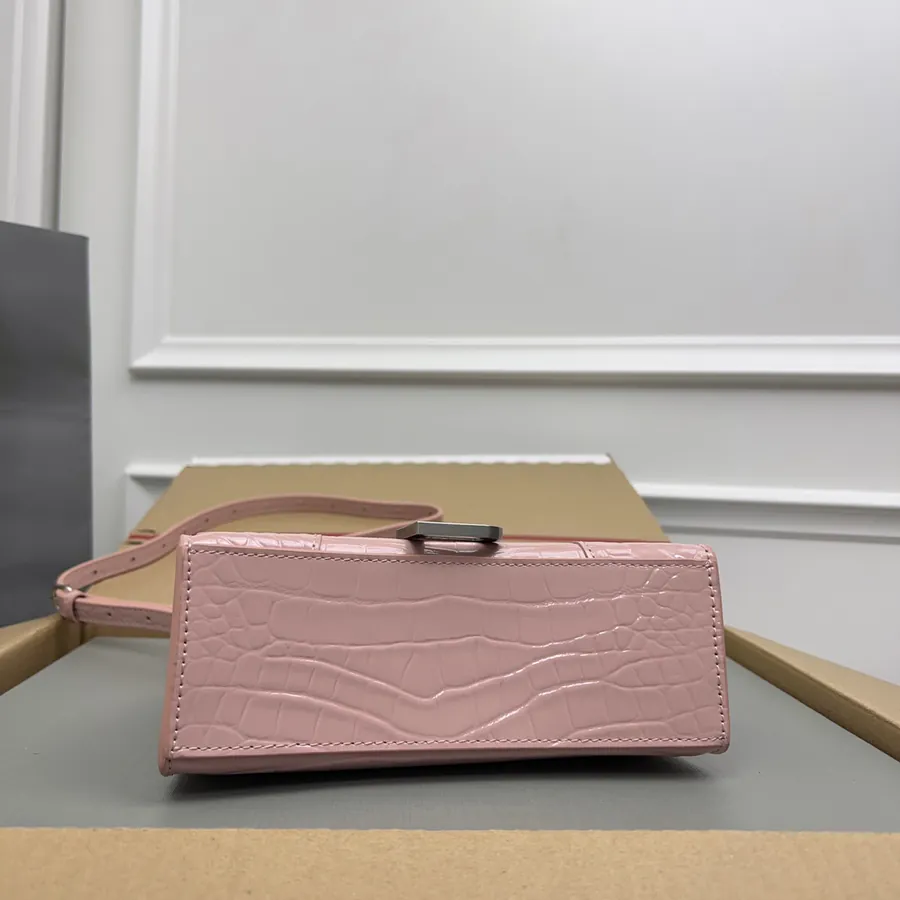 Balenciagα Hourglass Sandbag with Silver Clasp