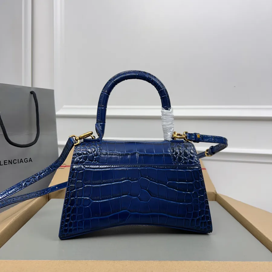 Balenciagα Hourglass Sand Bag with Gold Buckle