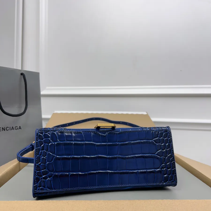 Balenciagα Hourglass Sand Bag with Gold Buckle