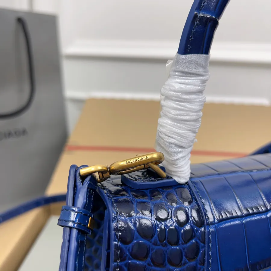 Balenciagα Hourglass Sand Bag with Gold Buckle