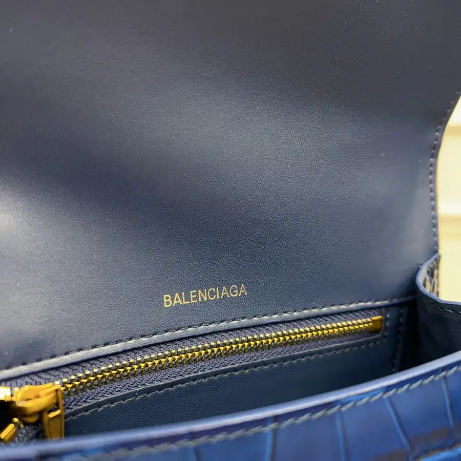 Balenciagα Hourglass Sand Bag with Gold Buckle
