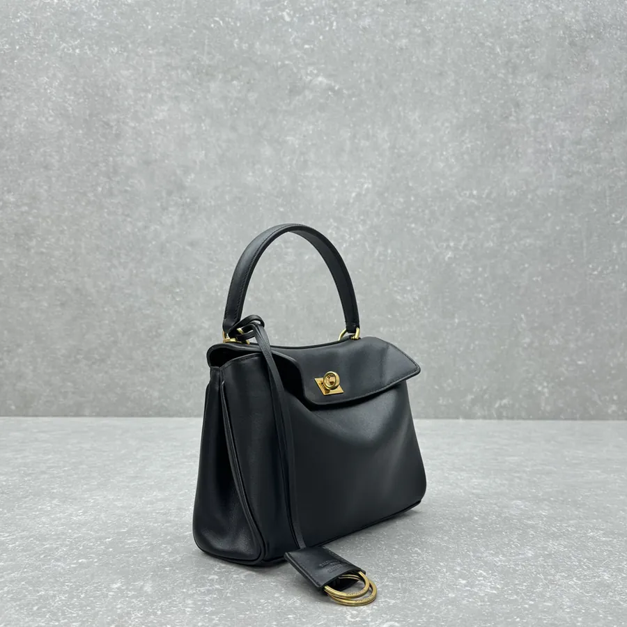 Baleenciag*Rodéo Mini Bag Black Gold