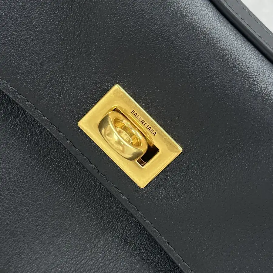Baleenciag*Rodéo Mini Bag Black Gold