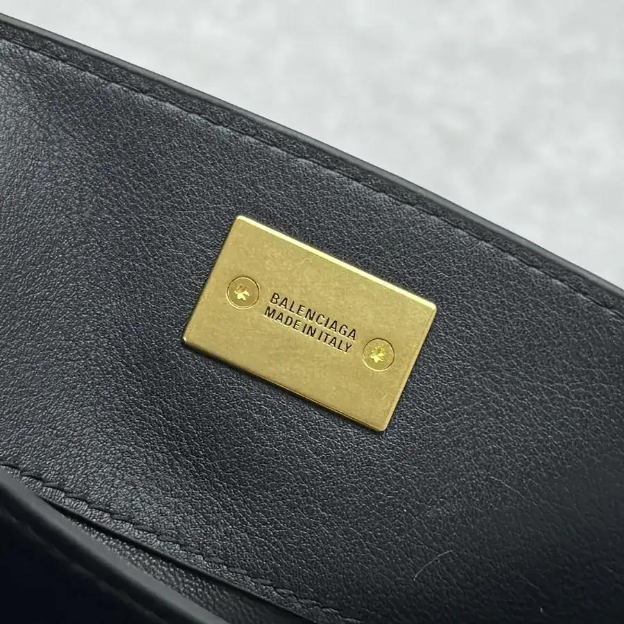 Baleenciag*Rodéo Mini Bag Black Gold