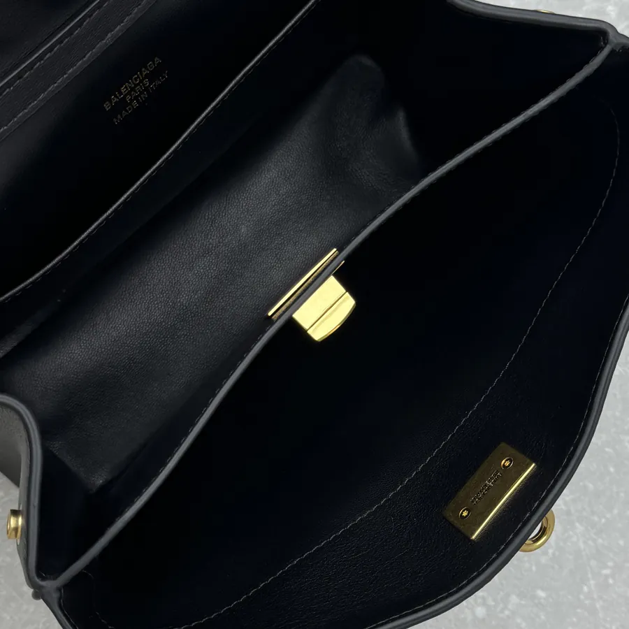 Baleenciag*Rodéo Mini Bag Black Gold