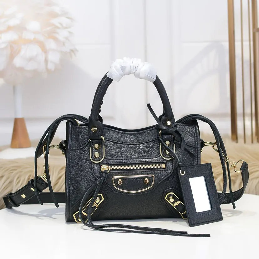 BALEN Motorcycle Bag with Genuine Goat Leather Trim Classic Design
