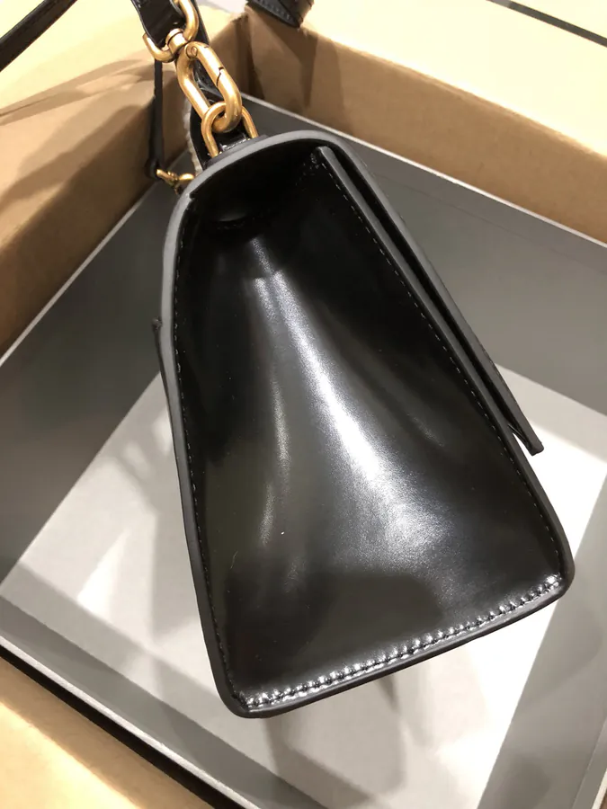 Balenciagα Hourglass Sandbag with Gold Zip Mini Size