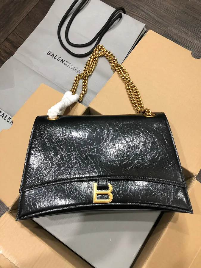 BaleNCIAG Crush Black Medium Satchel