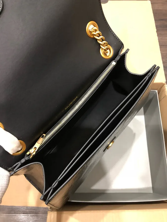 BaleNCIAG Crush Black Medium Satchel
