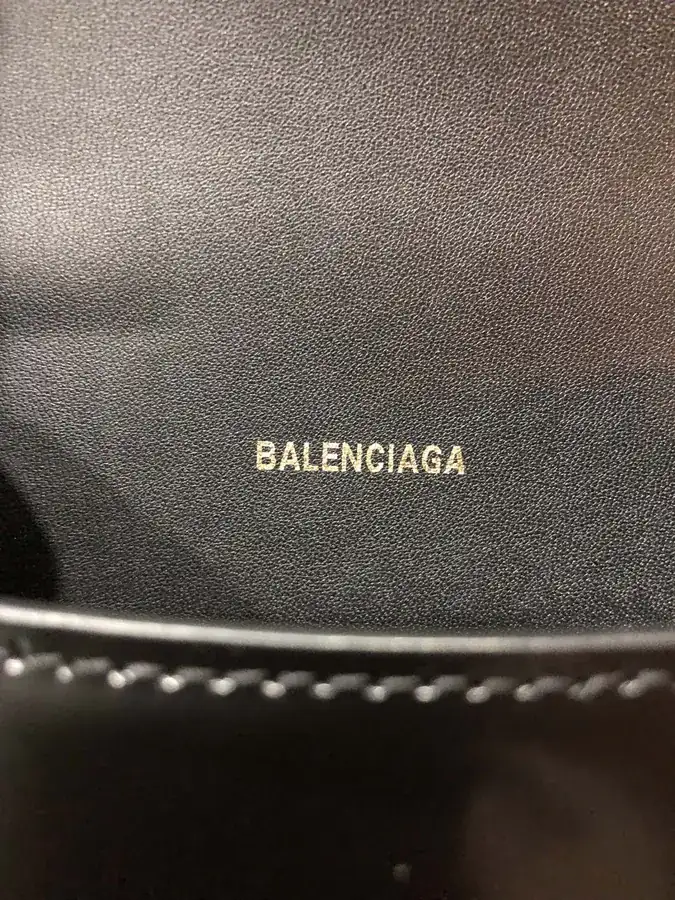 Balenciagα Hourglass Sandbag with Gold Zip Mini Size