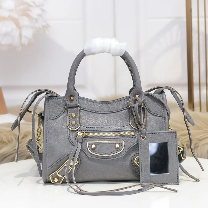 Balen•GA Motorcycle Bag with Original Leather Trim and Metal Hardware