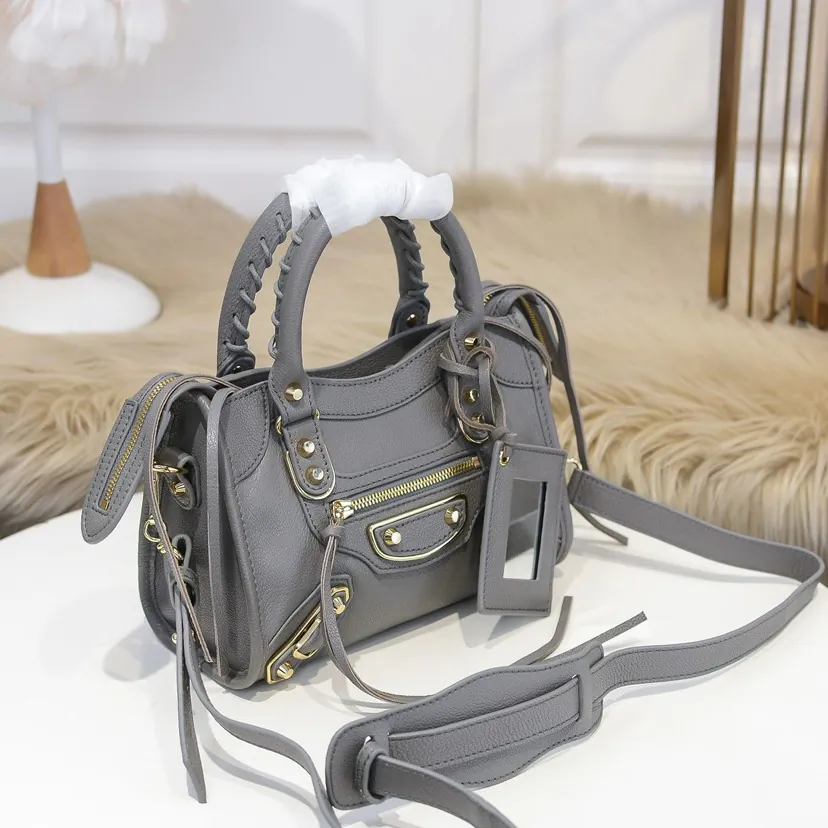 Balen•GA Motorcycle Bag with Original Leather Trim and Metal Hardware