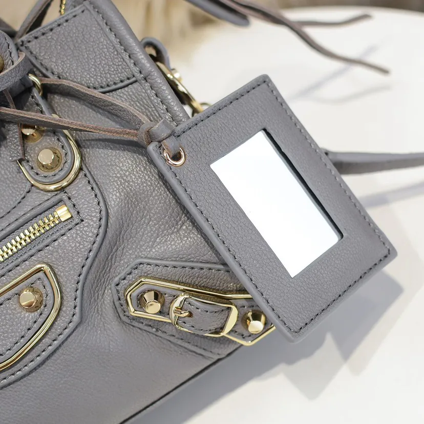 Balen•GA Motorcycle Bag with Original Leather Trim and Metal Hardware
