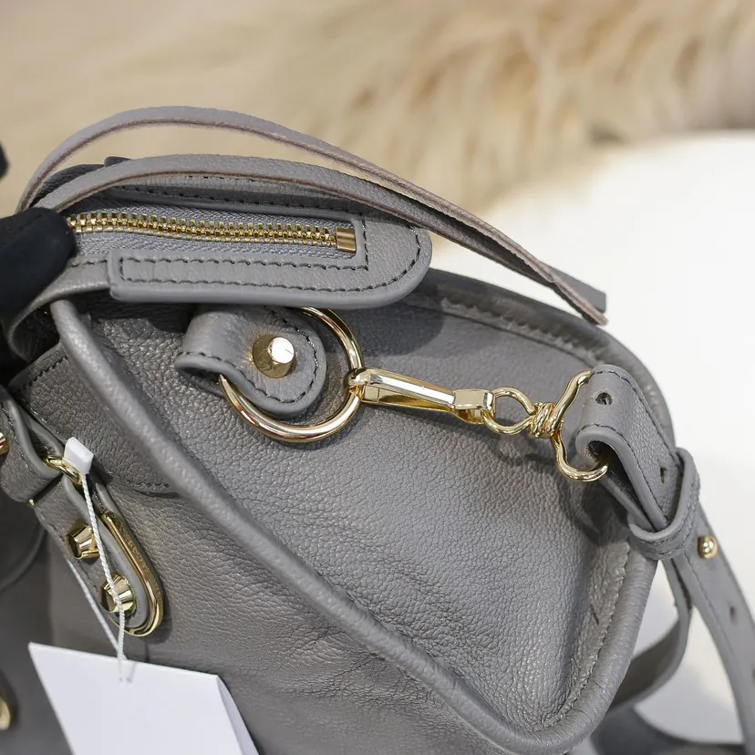 Balen•GA Motorcycle Bag with Original Leather Trim and Metal Hardware