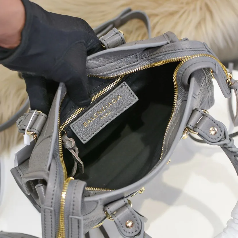 Balen•GA Motorcycle Bag with Original Leather Trim and Metal Hardware