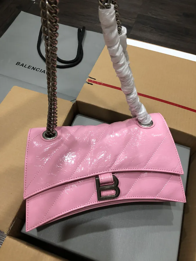 BaleNCIAG Crush Small Pink Silver Clasp