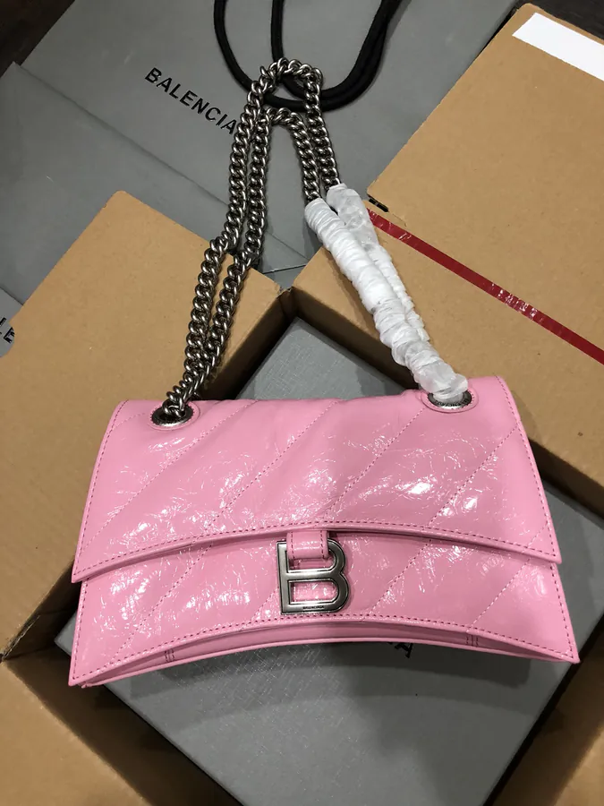 BaleNCIAG Crush Small Pink Silver Clasp