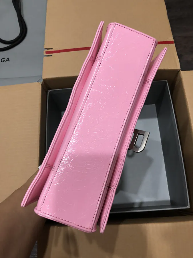 BaleNCIAG Crush Small Pink Silver Clasp