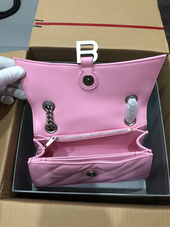 BaleNCIAG Crush Small Pink Silver Clasp