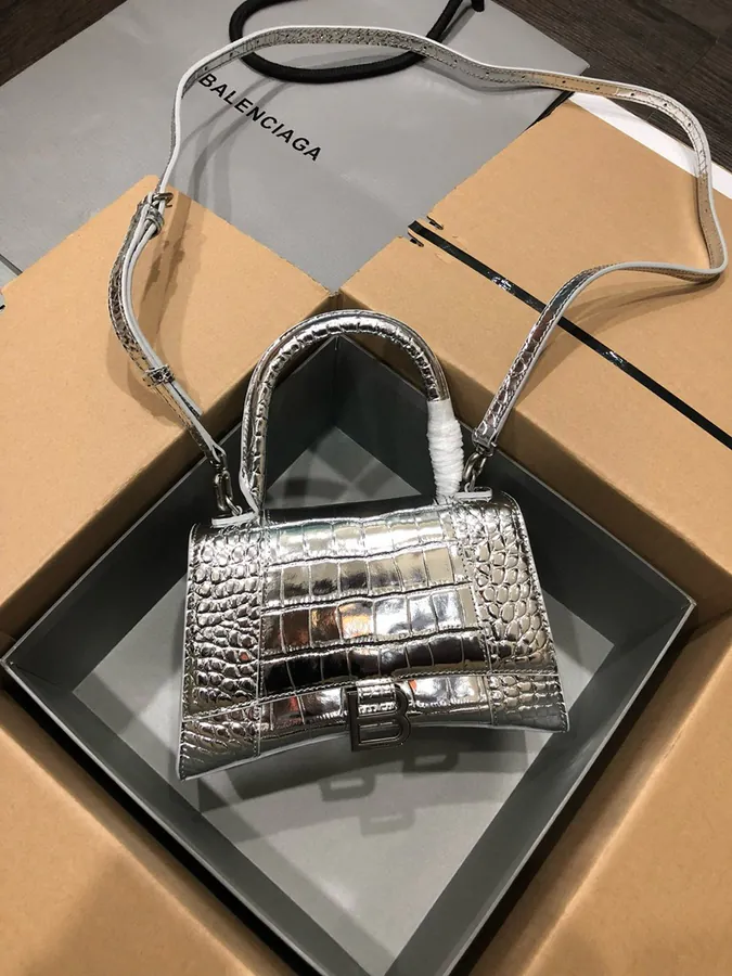 Balen Hourglass Bag with Silver Accents