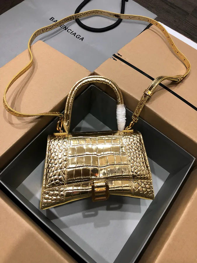 Balen Hourglass Bag with Silver Accents