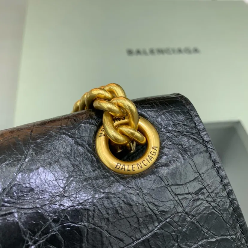 BaleNCIAG Crush Sand漏 Chain Bag