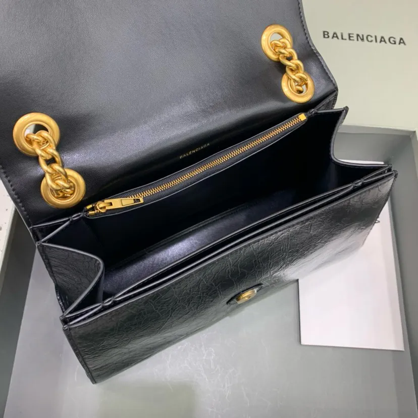 BaleNCIAG Crush Sand漏 Chain Bag