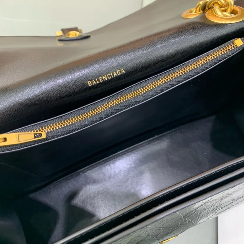 BaleNCIAG Crush Sand漏 Chain Bag